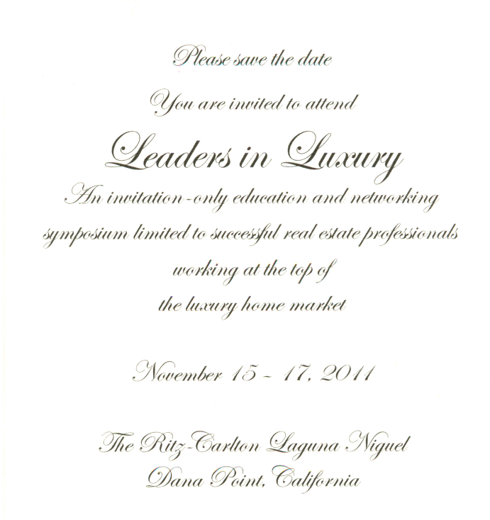 Certified Luxury Home Marketing Specialist