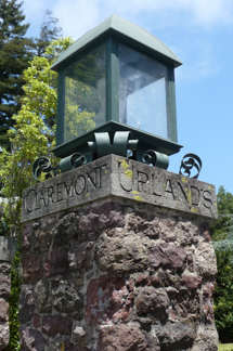 Claremont Uplands Entry Stone Marker