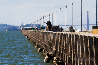 King Tide Berkeley Marine with Fisher People