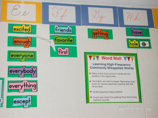 Thousand Oaks School - Word Wall